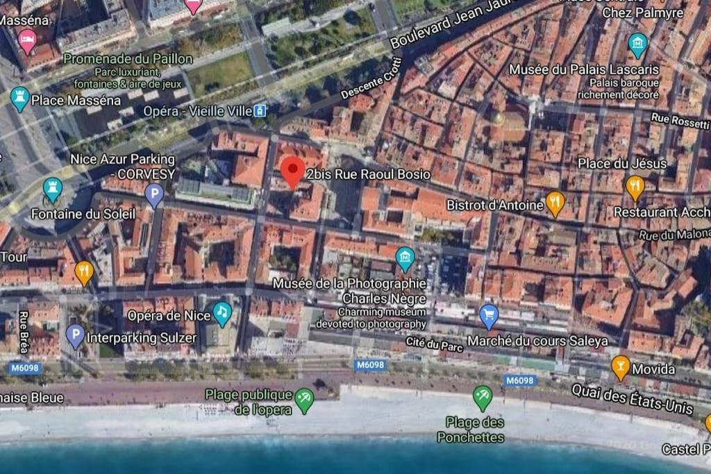 #9 Opera'S Duplex Panoramic Sea View Terrace & Ac 1Min To Beach Nice Exterior foto