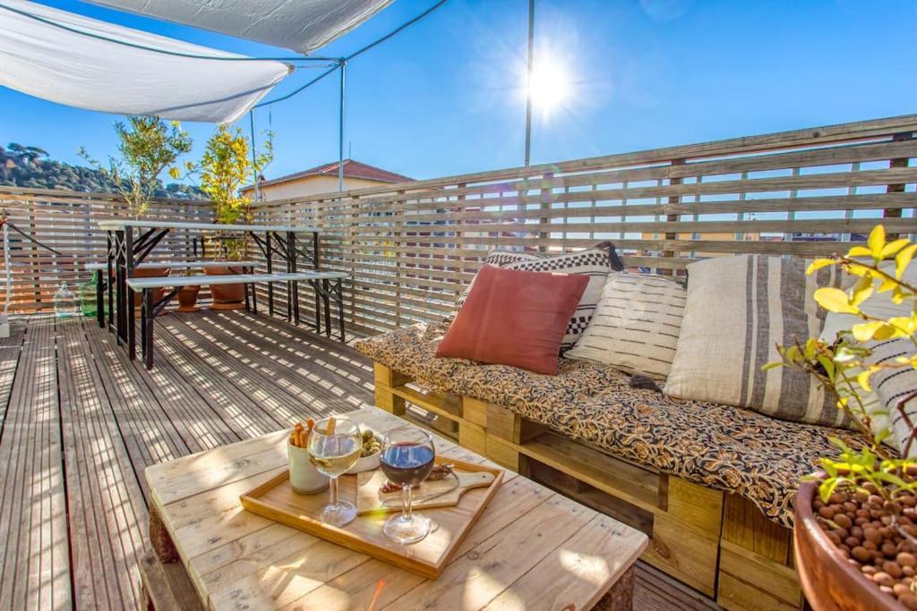 #9 Opera'S Duplex Panoramic Sea View Terrace & Ac 1Min To Beach Nice Exterior foto